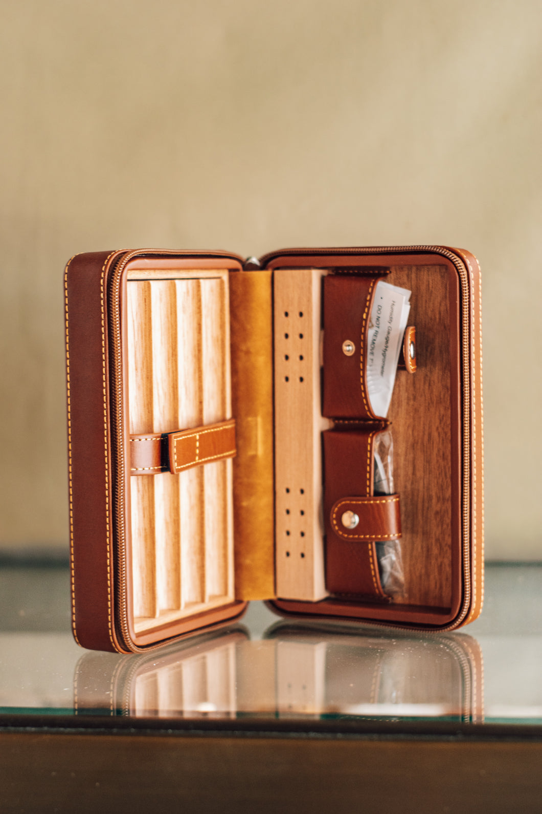 Leather Portable Sticks Case