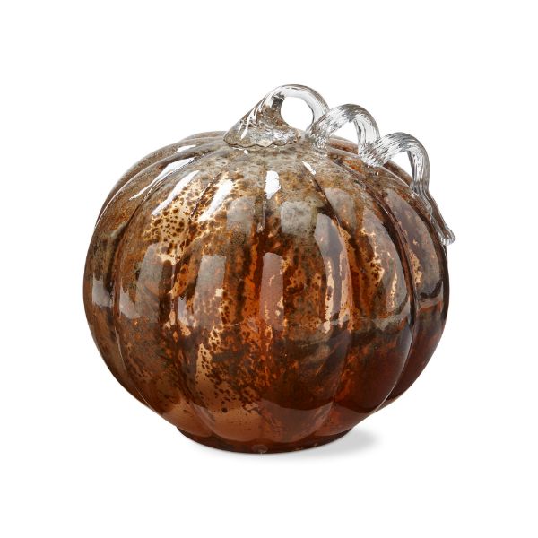Antique Bronze Glass Pumpkin