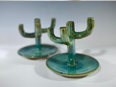 Ceramic Cactus Ring Dish