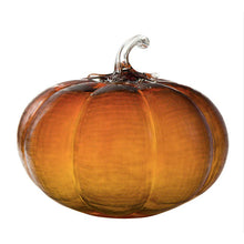 Load image into Gallery viewer, Crosshatch Glass Pumpkin
