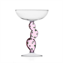 Load image into Gallery viewer, Pink Cactus Coupe Glass
