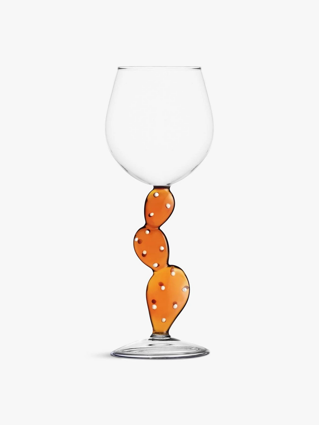 Amber Desert Cactus Wine Glass