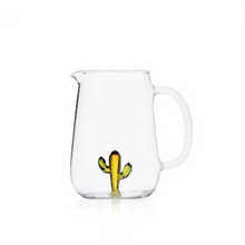 Load image into Gallery viewer, Green and Amber Desert Cactus Pitcher
